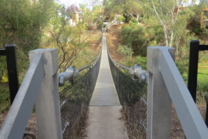 Gilberton Swing Bridge to the trail over the river at St Peters [2024]