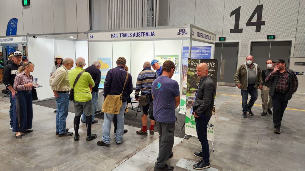 Promoting Rail Trails at Melbourne Bike Show