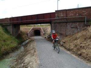 A subway (background) has replaced the former road bridge [2024]
