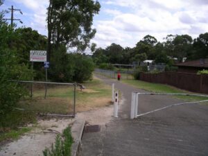 Oatley end of the pathway just 1 klm before the bridge