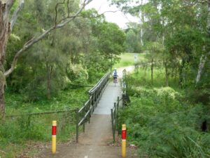 Crossing Orphan School Creek near Canley Vale (Apr 2015)