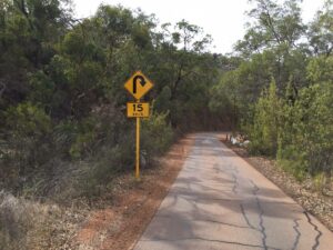 One of several hairpin bends on the Zig Zag.
