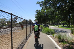 Devonport Tce with the Gawler Railway Line on the left [2023]