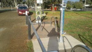 One of several water fountain and bike repair sites [Ken Hanson, 2019]