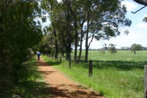 Near its northern end, the trail passes through farmland 2006
