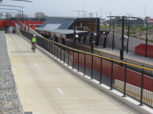 At Oaklands Station, the underpass is more recent [2020]