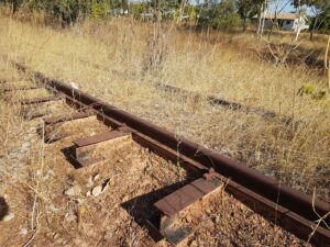 Basic I beams instead of the usual type of termite resistant steel sleepers! (Garry Long 2018)