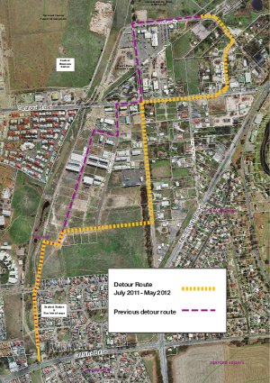 Coast to Vines Rail Trail Detour (SA)