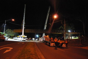 Warburton Rail Trail Bridge Spans Installed (VIC)
