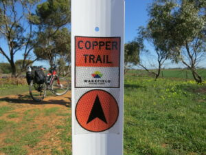Trail distance markers are regular, but carry minimal information
