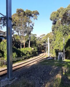 Rail corridor near Sawmillers Reserve