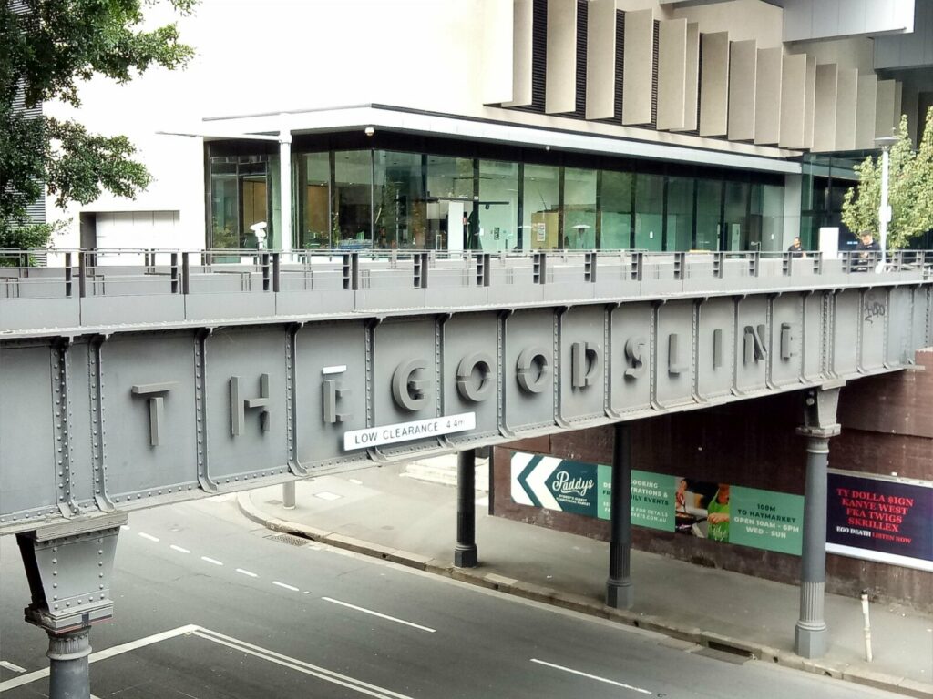 The Goods Line in Sydney is part of the Vivid Sydney festival