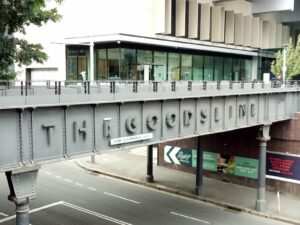 Converted rail bridge on the Goods Line