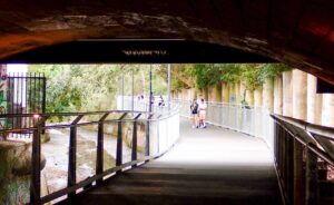 The very busy Paramatta Rd has an underpass complete with mood lighting [2026]