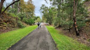 The bottom leg of the Lapstone Zig Zag later served as a road [2024]