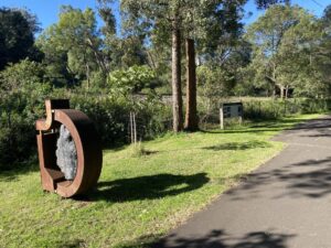 Coal sculpture next to the line to Kemira Valley Loading Facility [2025]