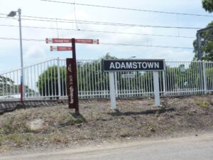 There's parking and toilets at Adamstown Railway Station [2024]