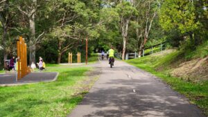 Heading up to the tunnel under the Pacific Hwy [2024]