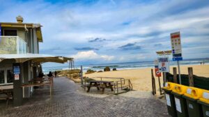 Redhead beach is a short ride from the former station [2024]