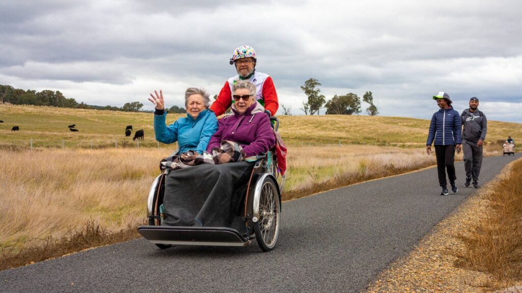 TrioBikes are a hit on the Tumbarumba to Rosewood Rail Trail