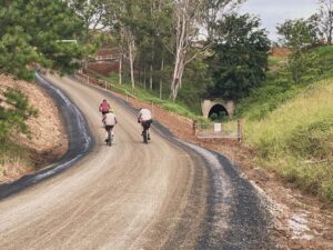 The climb over Naughtons Gap, avoiding the tunnel, is quite steep [2024]
