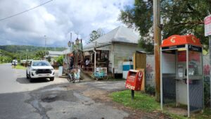 Crabbes Creek township is connected to the trail by a path [2023]