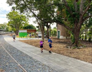 The station has an unusual concave platform [2023]