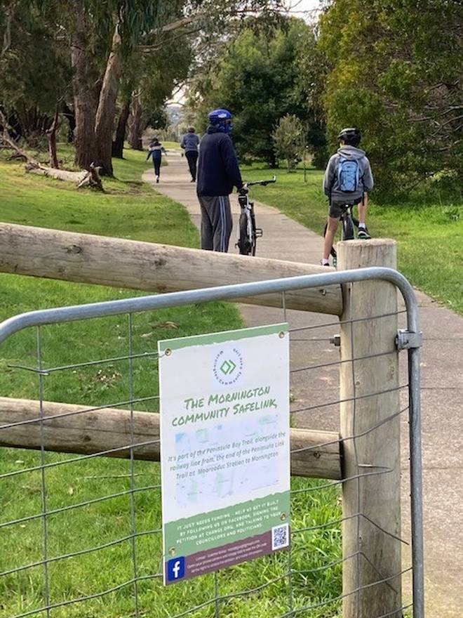 Mornington Community Safelink – Priority 1 for completing the Bay Trail on the Mornington Peninsula