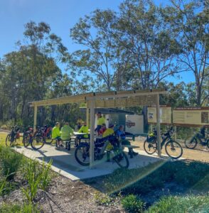 Some of the new trailhead facilities at Grace St [2023]