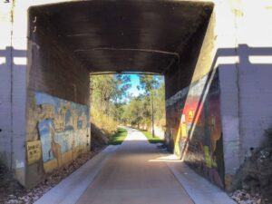The section through the Warrego Hwy underpass is now also of a high standard [Karen Davidson, 2020]