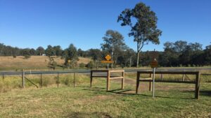 Take care crossing the Brisbane Valley Hwy at Wanora [2017]