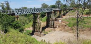 The Lockyer Creek Bridge has been restored to make the Lowood to Coominya section a highlight [Paul Heymans, 2018]