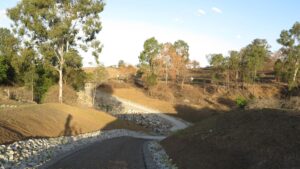 There are several steep low-level crossings between Harlin and Moore. Take care when slippery. (2018)