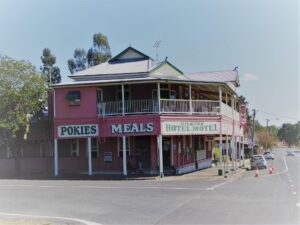 Pretty in pink just across the road from the Kilkivan Railway Station [2018]
