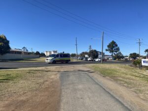 The underwhelming end of the trail proper at Kingaroy is also carpark entrance [2025]