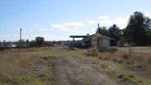 Monto Station, which is used for short stays by caravans and RVs [2018]
