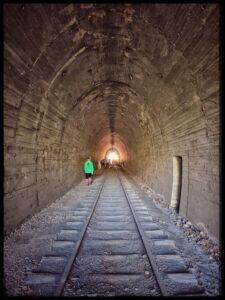 At Tunnel No. 6, volunteers retained track and unusual sleepers [2022]