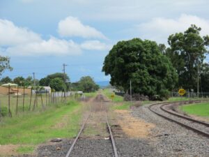 Mareeba with former Atherton line to left and inland railway to right [2011]