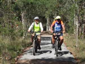 Riding one of the bridge bypasses between Colton and Takura [2023]