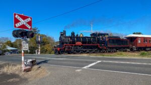 The Mary Valley Rattler heading home to Gympie from Amamoor [2024]
