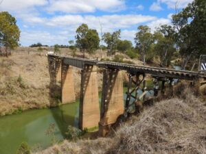 Philpott Creek Bridge looking rather sad before its restoration [2023]