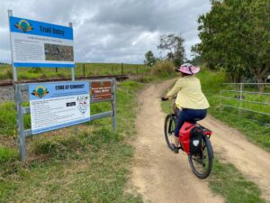 The start of the rail trail proper at Gargett [2025]