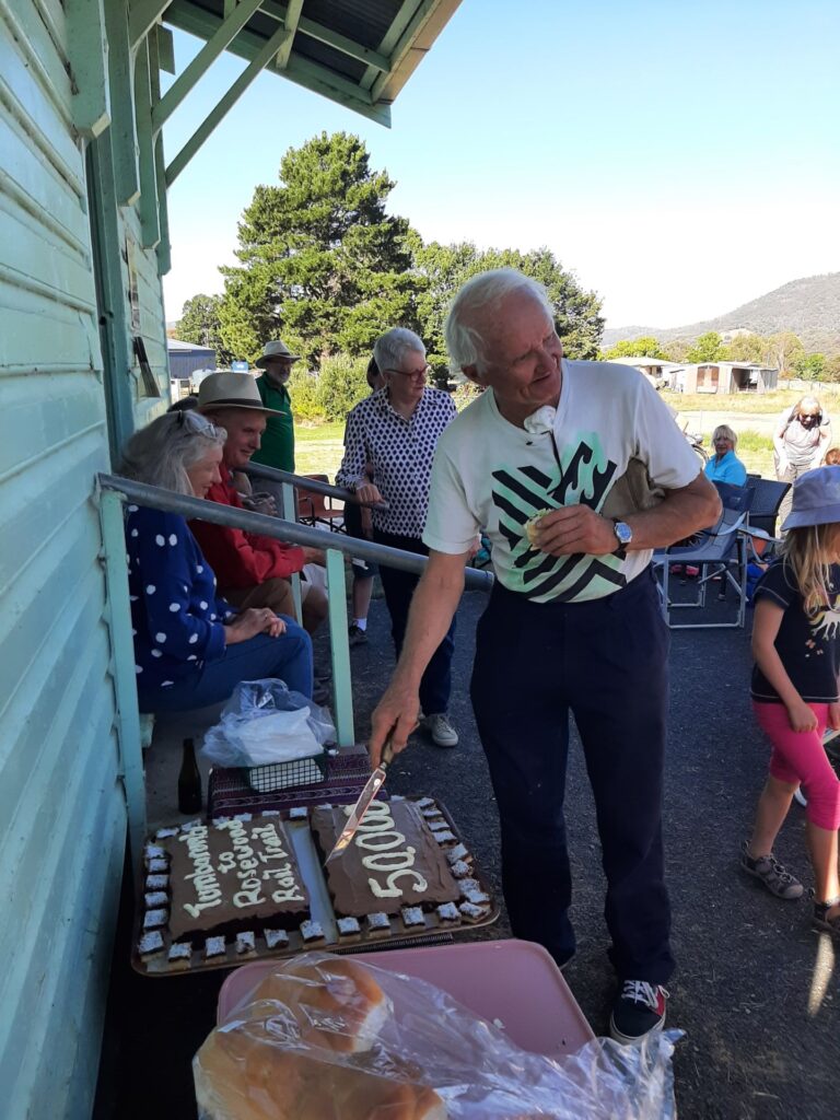 50,000th person on the Tumbarumba rail trail