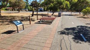 Lots of signage and rest stops, here at the former station of Yetto [2024]