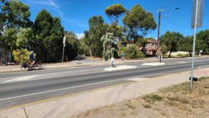 Entrance to trail at McLaren Vale after a diversion into town [2024]