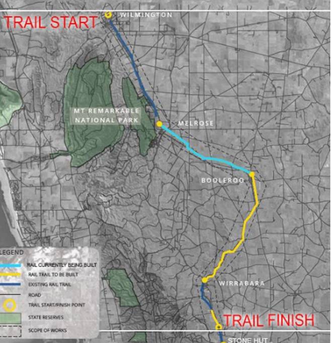 Southern Flinders Ranges Rail Trail to triple in length
