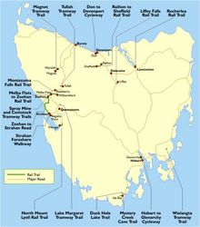 Tasmanian Rail Trail Maps