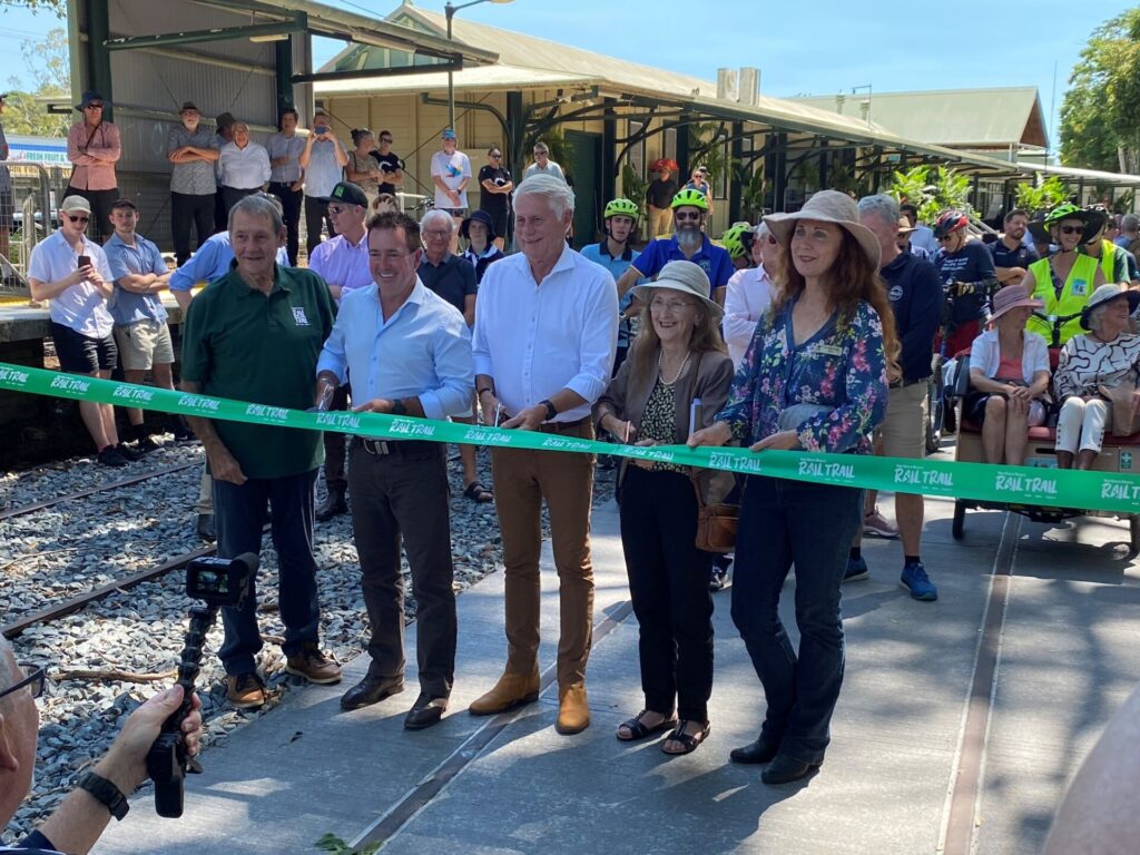 History made with Tweed Section of Northern Rivers Rail Trail opening today