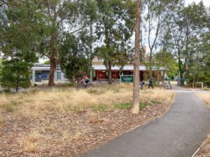 The North Carlton Station is now a community house and garden