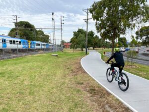 End of the trail near Rushall Station and the line to Mernda [2023]